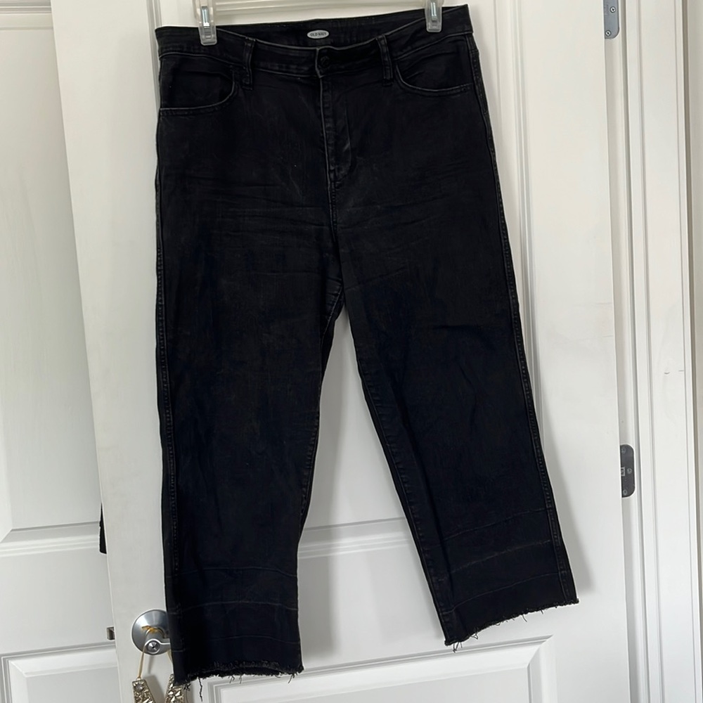 Old Navy wide leg crop jeans